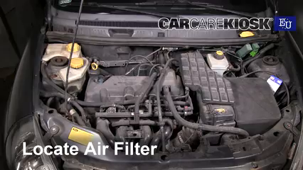 1997 Ford Ka Silver 1.3L 4 Cyl. Filtro de aire (motor) Control
